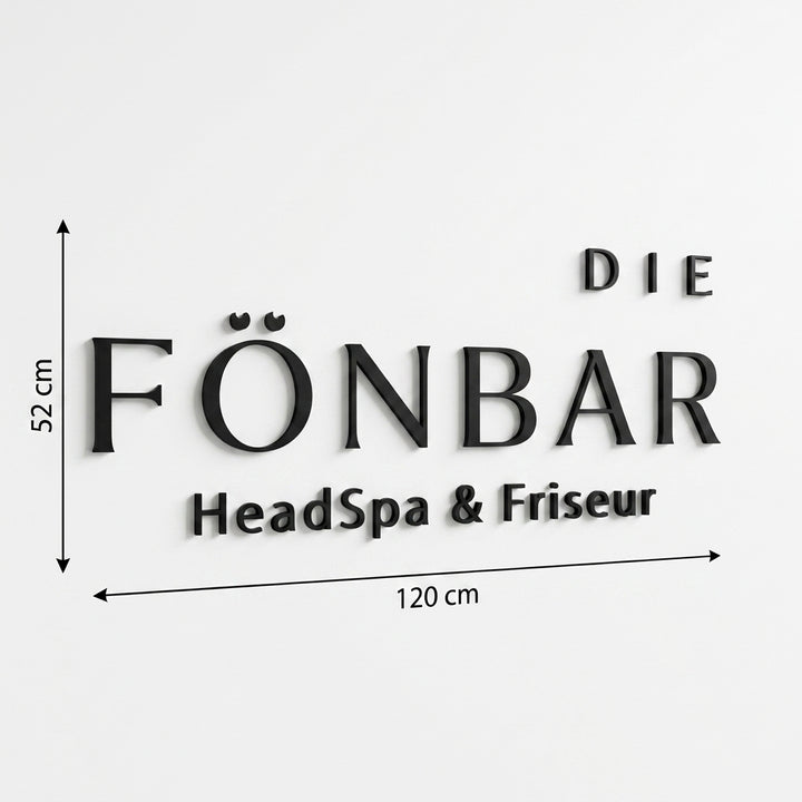 3D Logo Anja Die Fönbar