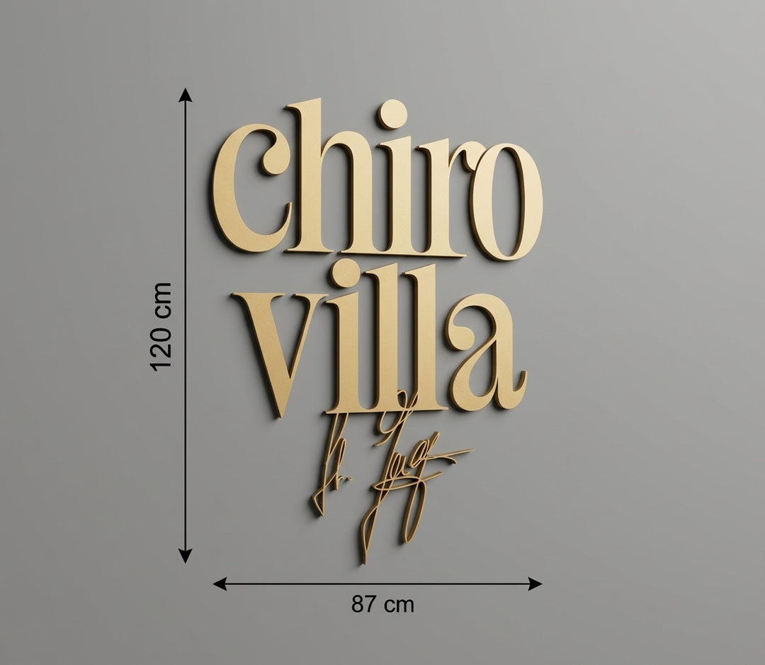 3D Logo Stephanie ChiroVilla