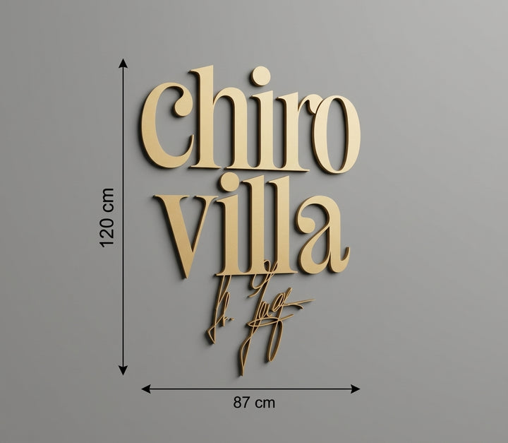 3D Logo Stephanie ChiroVilla