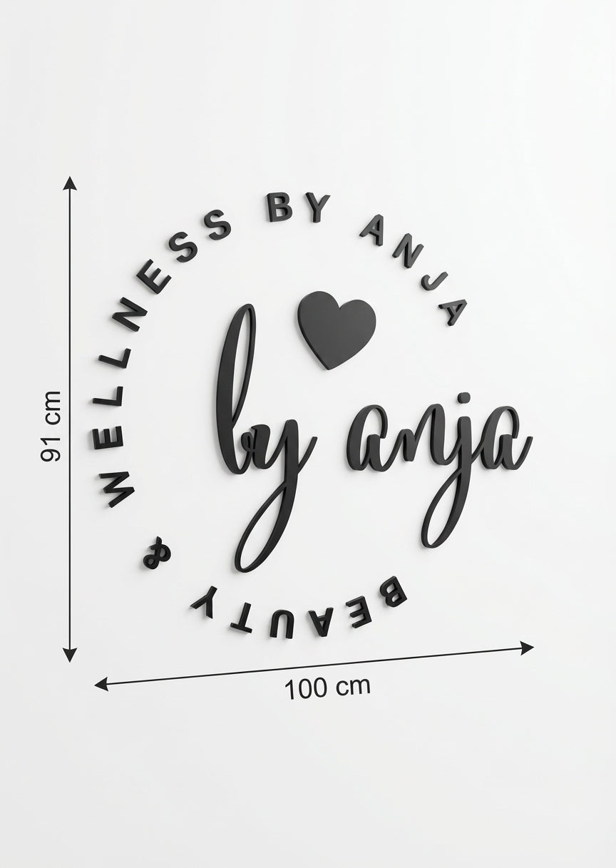 3D Logo Anja beauty & wellness byanja