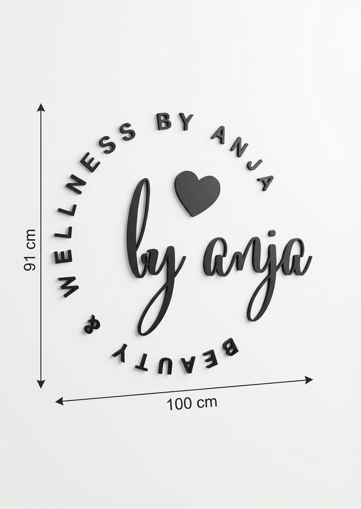 3D Logo Anja beauty & wellness byanja