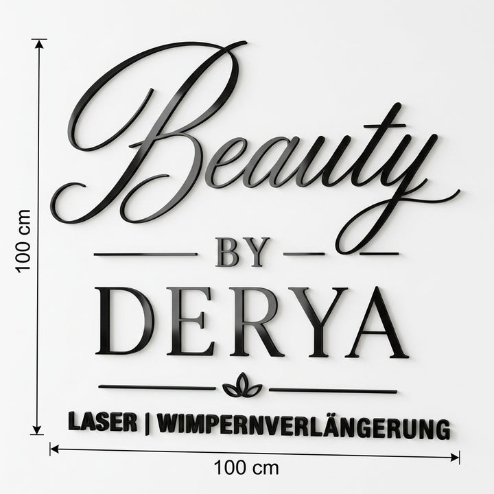 3D Logo Derya beauty by derya