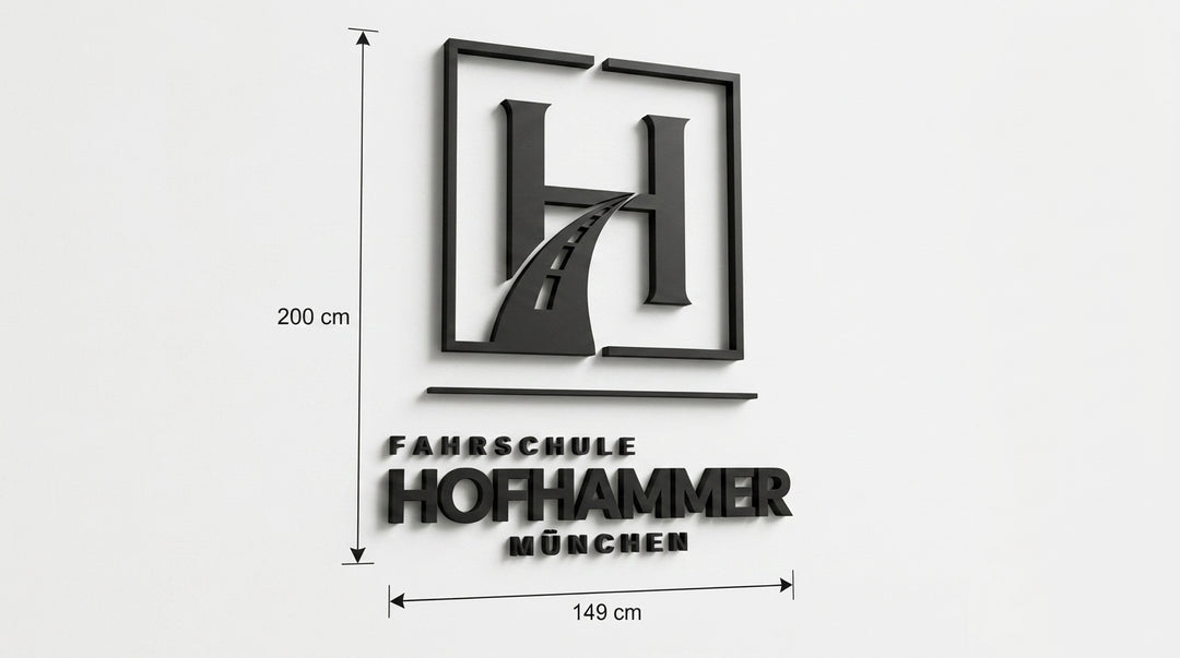 3D Logo Sevgi Fahrschule Hofhammz