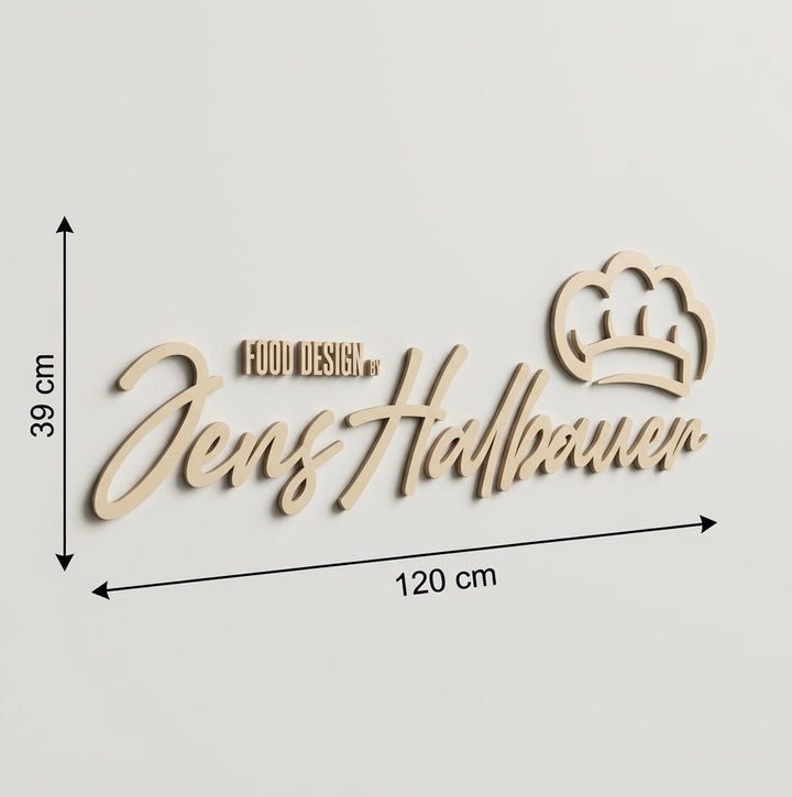 3D Logo Jens Fooddesign by Jens Halbauer