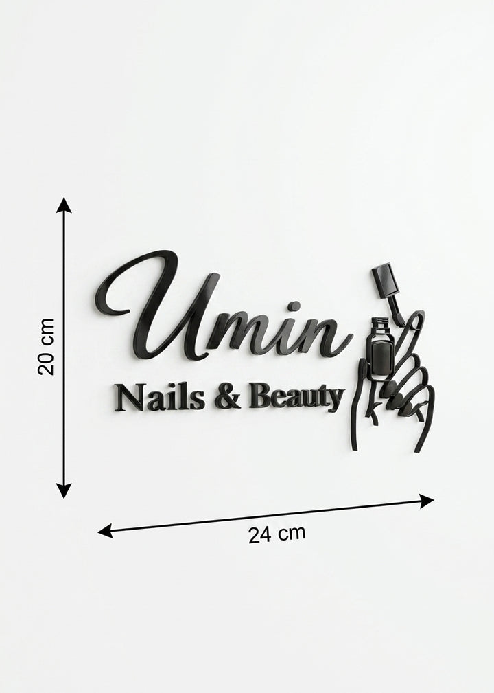 3D Logo Trung Thanh Umin Nails & Beauty
