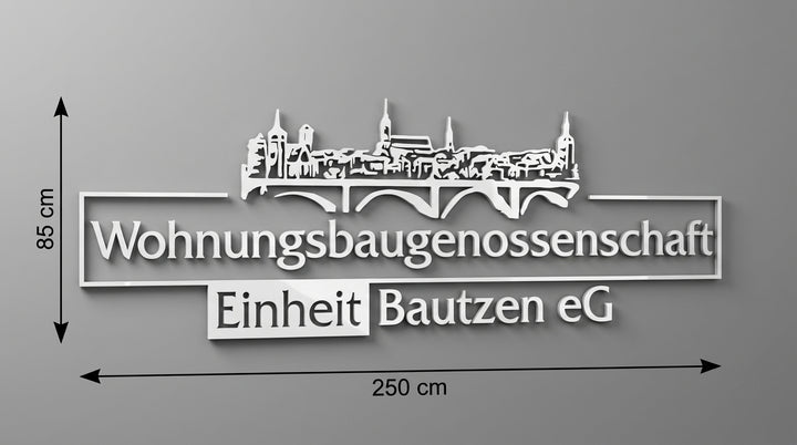 3D Logo Dominik Wohnungsbaugenossenschaft