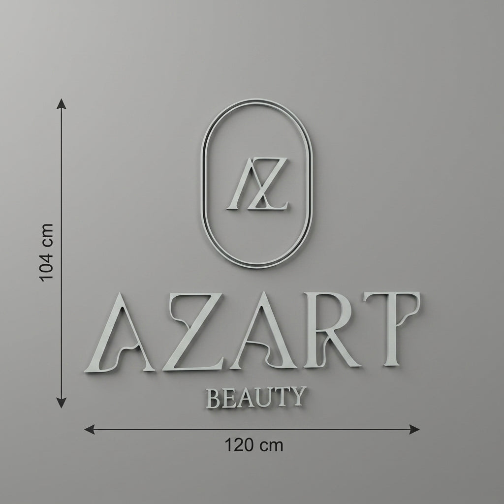 3D Logo Aleksandra AZART BEAUTY