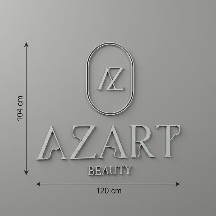 3D Logo Aleksandra AZART BEAUTY