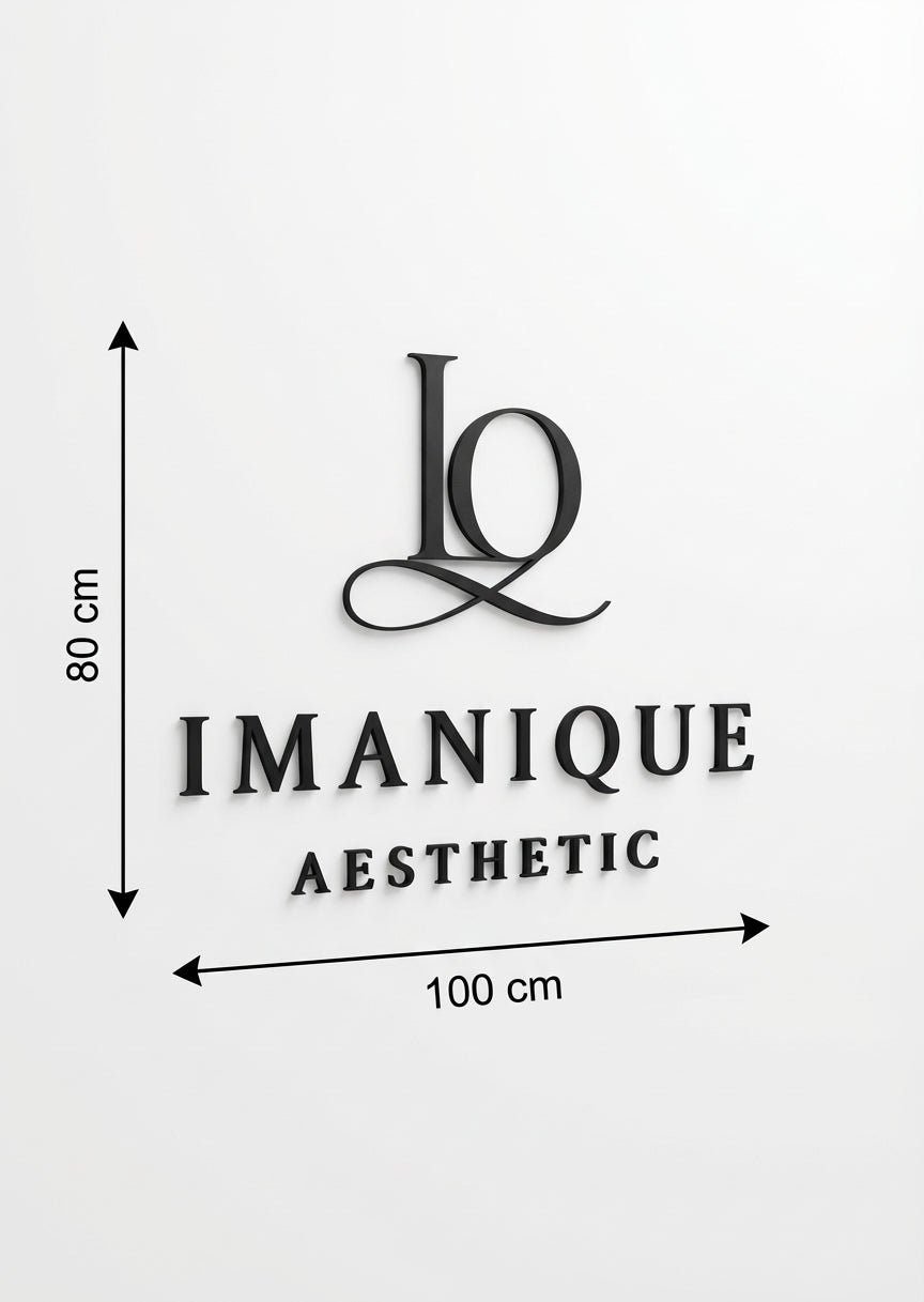 3D Logo Iman Kosmetikstudio