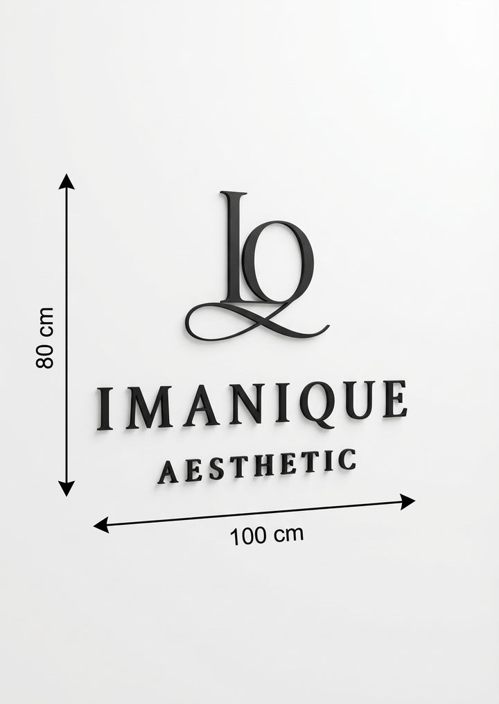 3D Logo Iman Kosmetikstudio