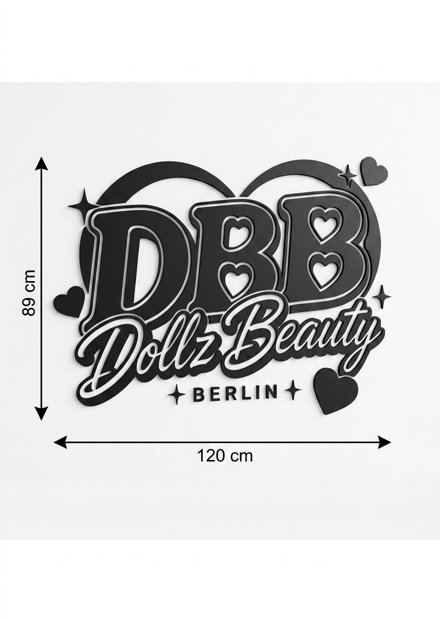 3D Logo Dina Dollz Beauty