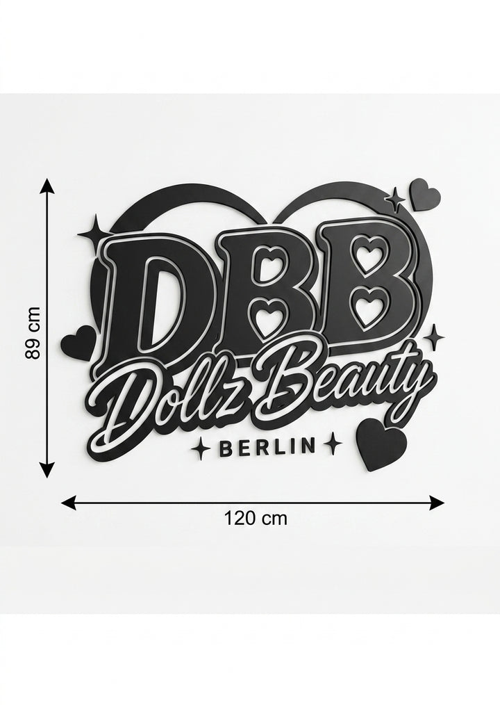 3D Logo Dina Dollz Beauty