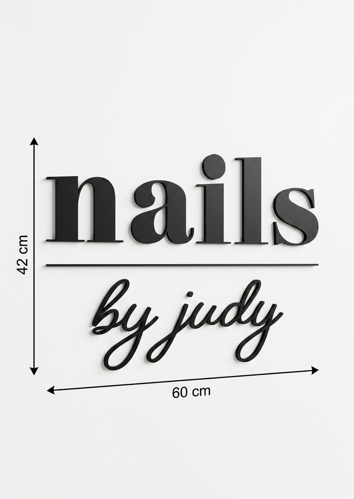 3D Logo Judy nails by judy