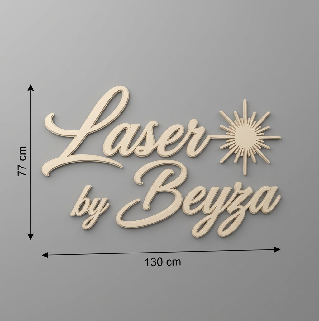 3D Logo Beyza Laserstudio