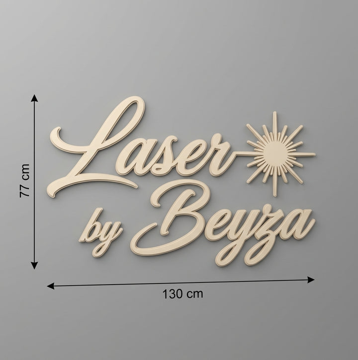 3D Logo Beyza Laserstudio