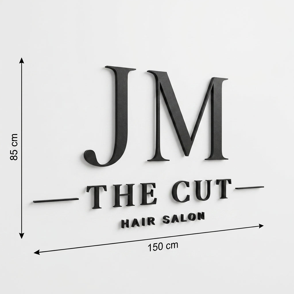 3D Logo Janine JM the cut