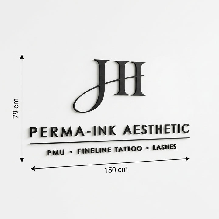 3D Logo Justyna Perma-Ink Aesthetic