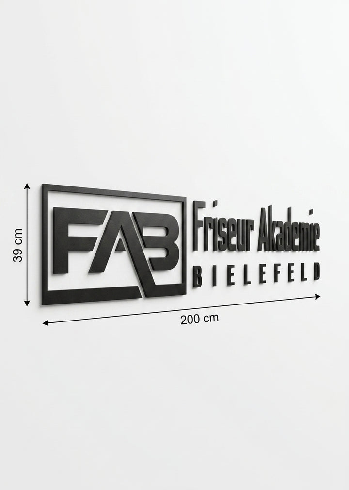3D Logo Raquel Friseur Akademie Bielefeld UG