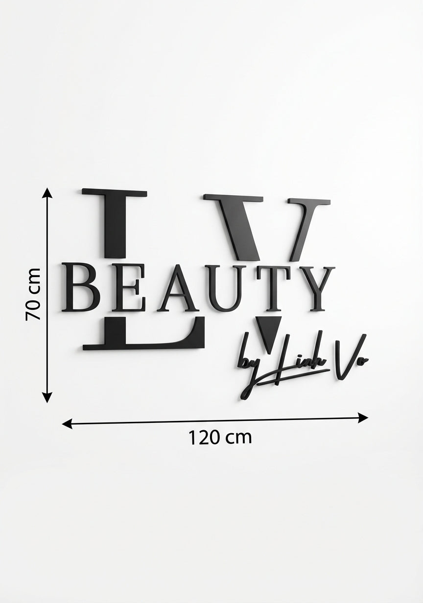3D Logo Linh - Lv Beauty