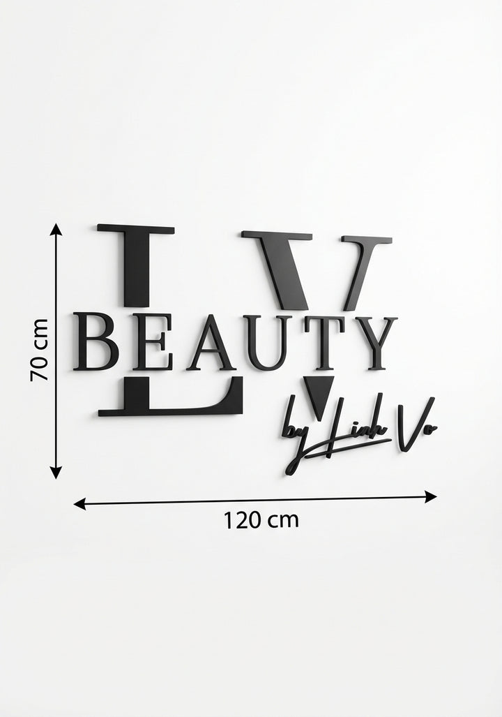 3D Logo Linh - Lv Beauty