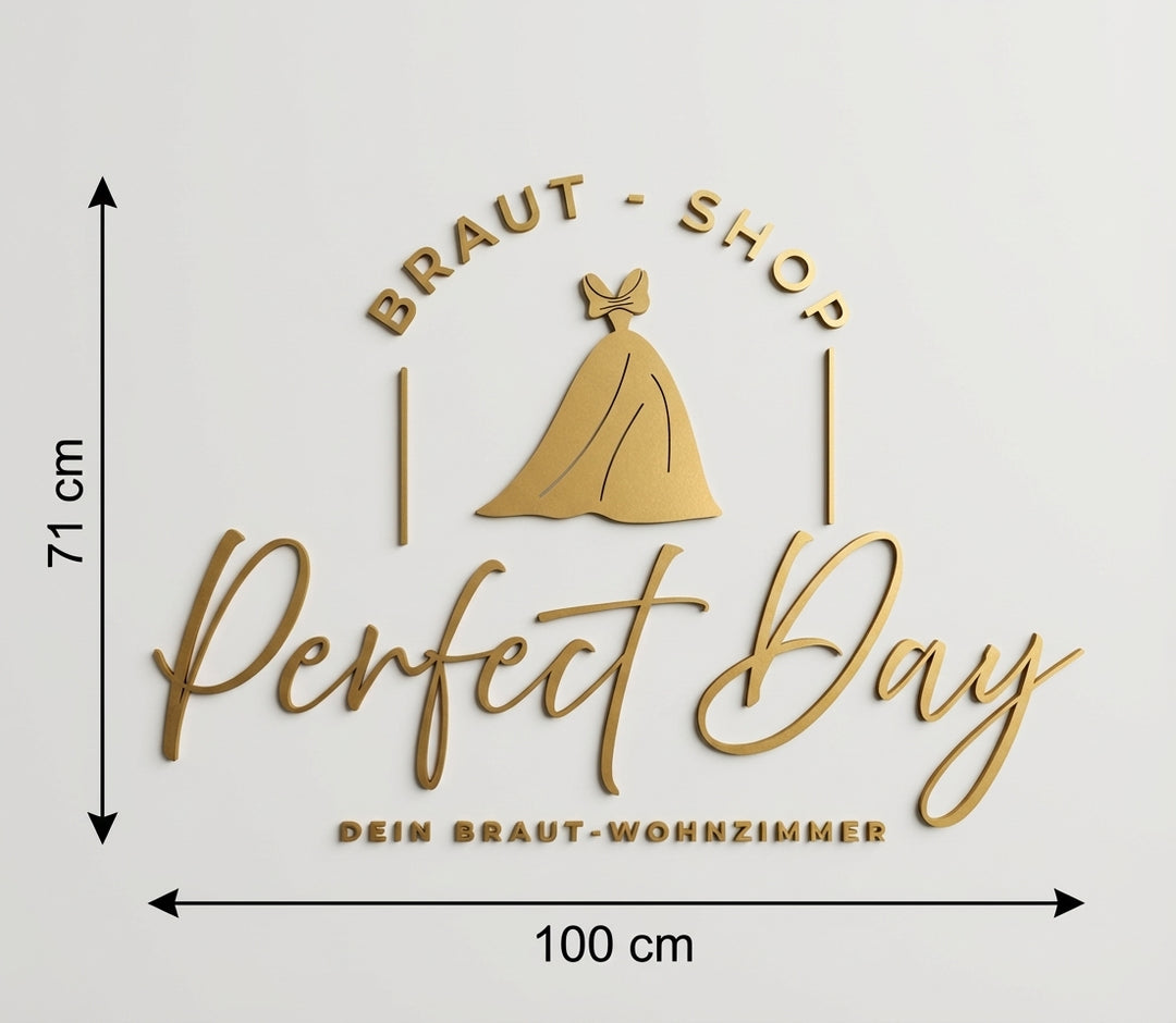 3D Logo Daniela Braut Shop-Perfect Day