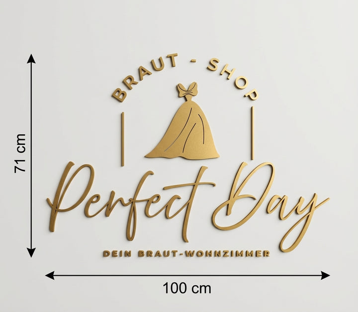 3D Logo Daniela Braut Shop-Perfect Day