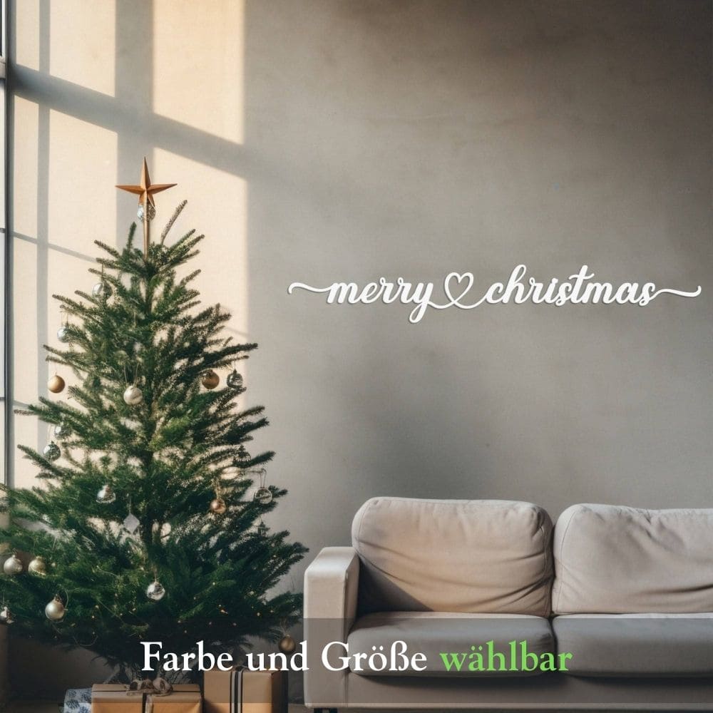 3D Schriftzug „Merry Christmas"