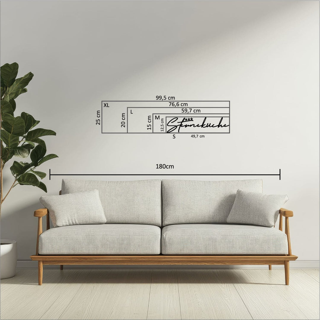 3D Schriftzug „Sterneküche"