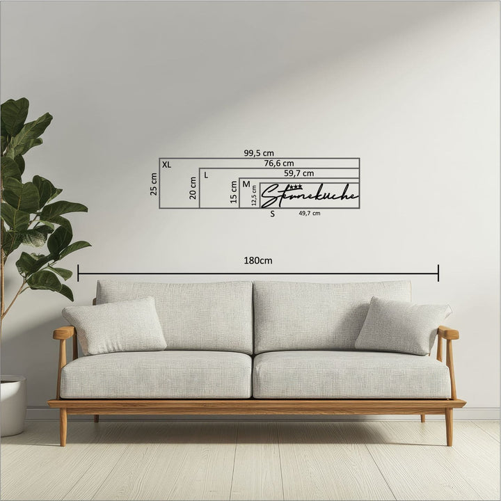 3D Schriftzug „Sterneküche"