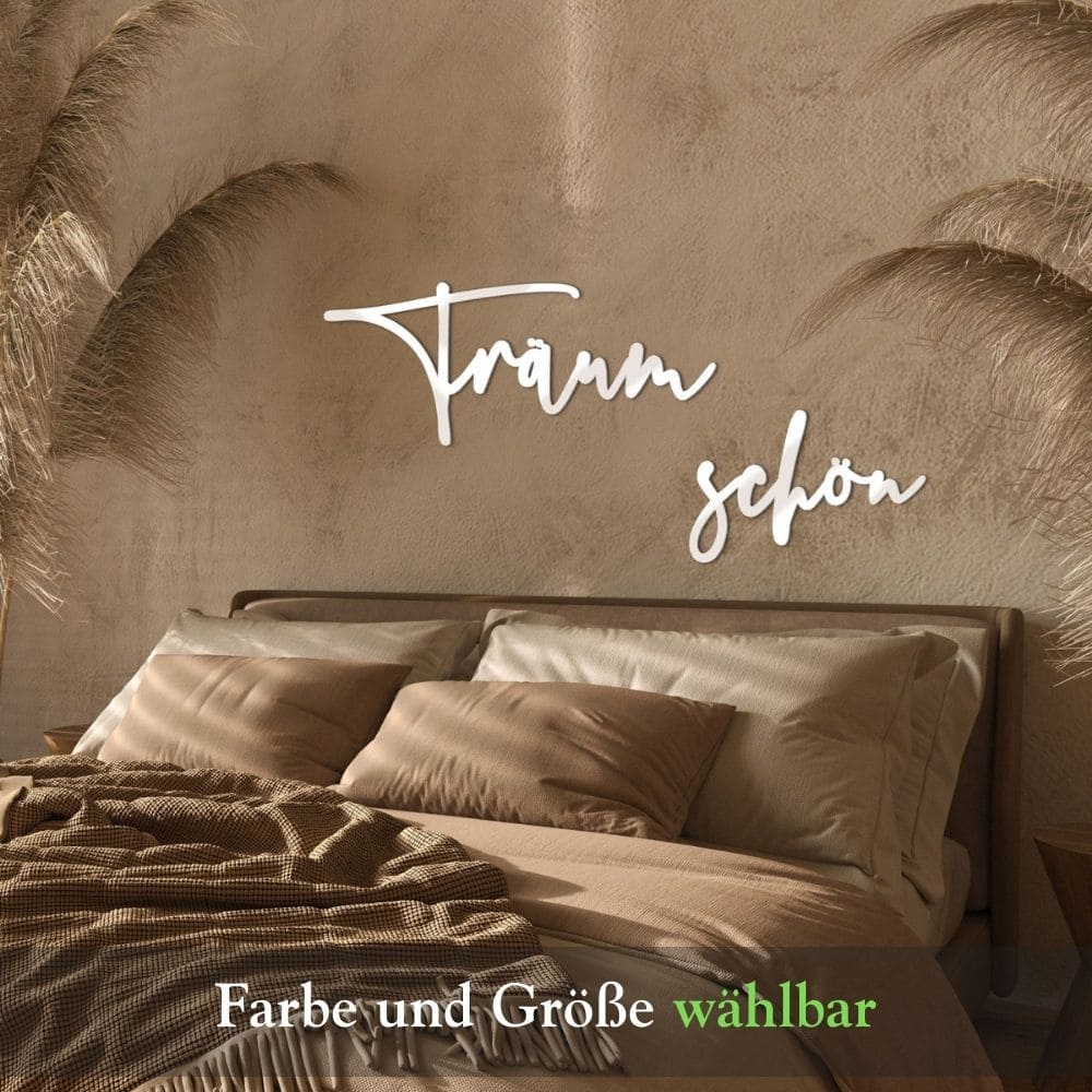 3D Schriftzug „Träum schön"